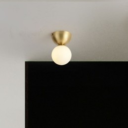 Nordic Brass Mini Flush Mount Ceiling Light Foyer Lighting