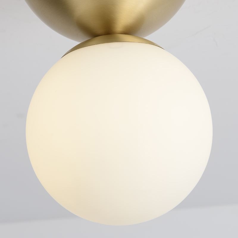 Nordic Brass Mini Flush Mount Ceiling Light Foyer Lighting