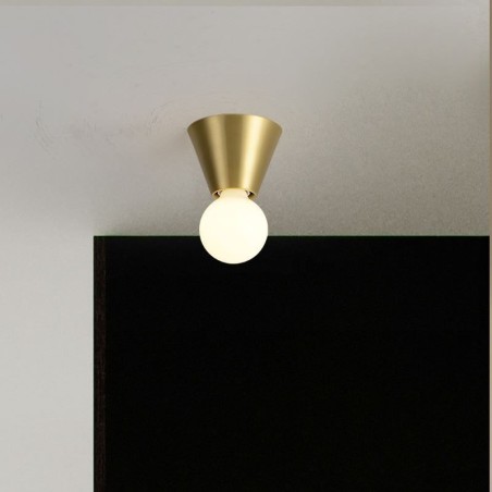 Nordic Brass Mini Flush Mount Ceiling Light Nordic Brass Mini Flush Mount Ceiling Light