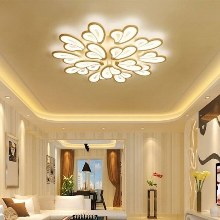 Modern Simple Flush Mount Acrylic Petal Shape Ceiling Light Modern Simple Flush Mount Acrylic Petal Shape Ceiling Light