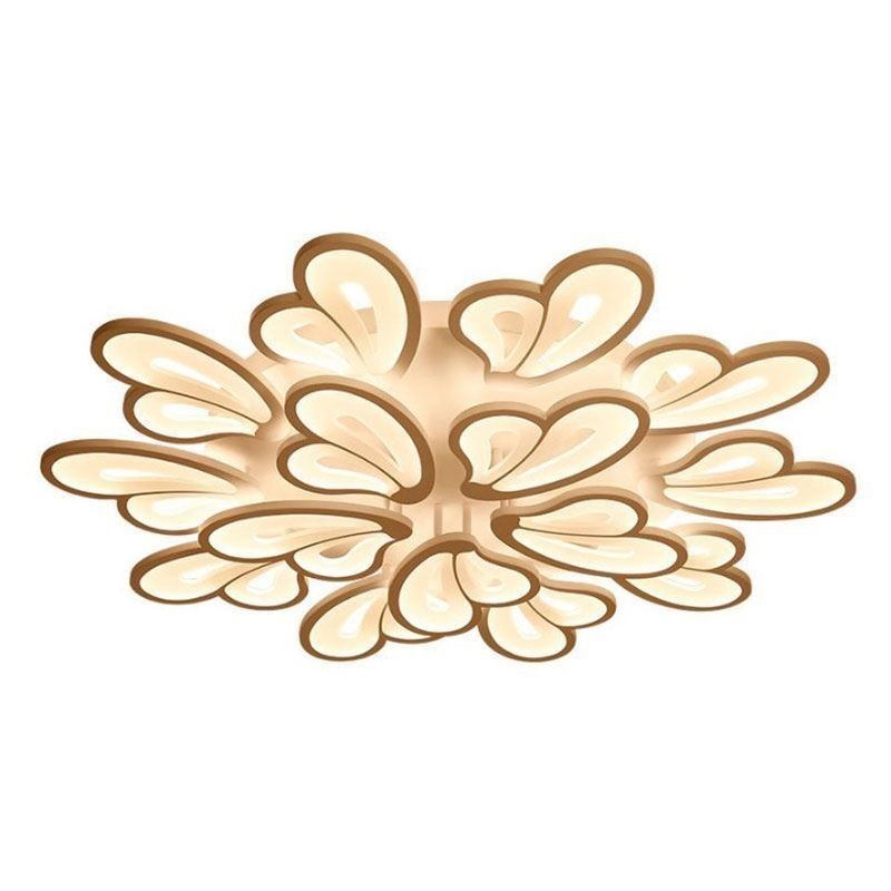 Modern Simple Flush Mount Acrylic Petal Shape Ceiling Light