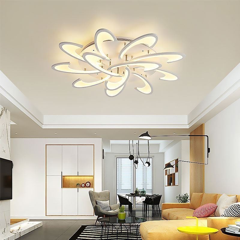 Modern Simple Flush Mount Acrylic Windmill Ceiling Light