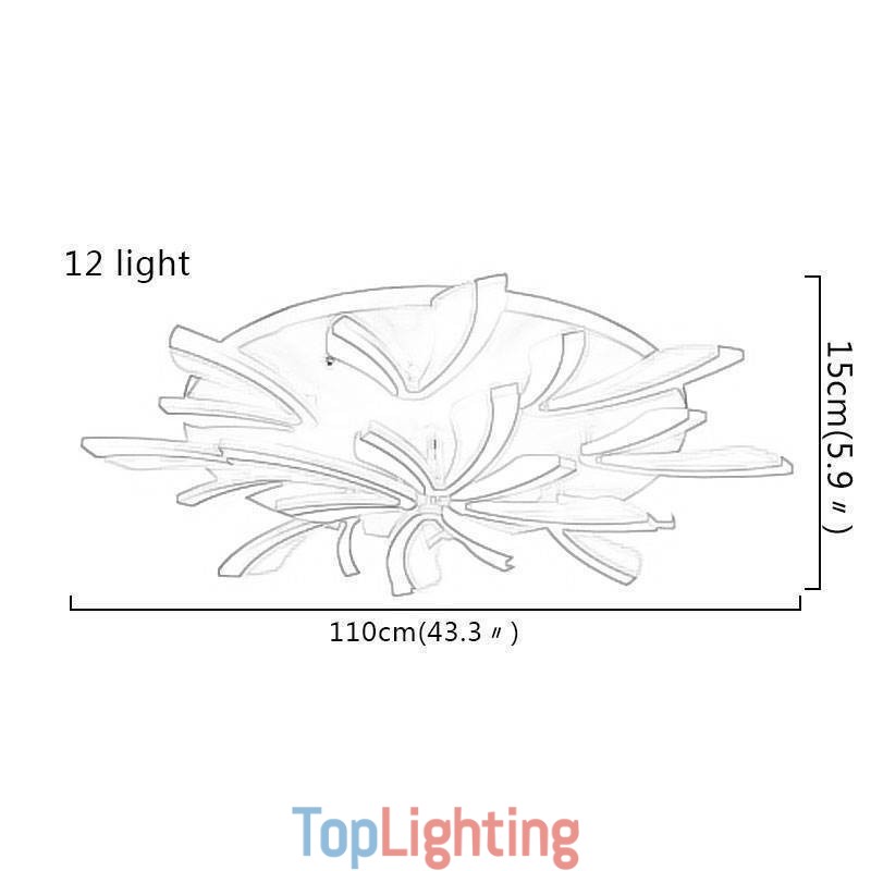 Modern Dandelion Flush Mount Simple Ceiling Light