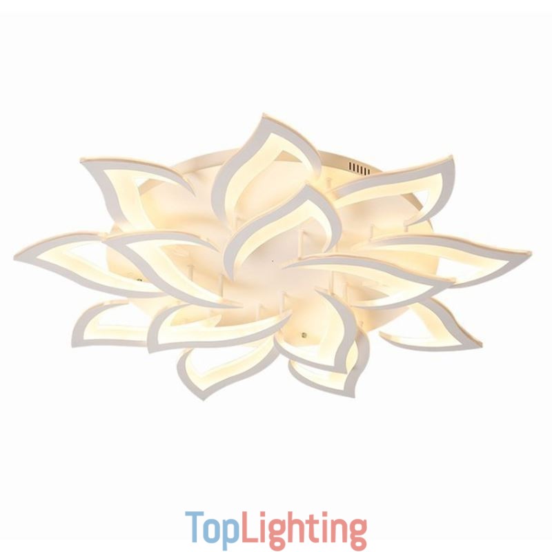 Modern Simple Flush Mount Acrylic Sunflower Shaped Ceiling Light