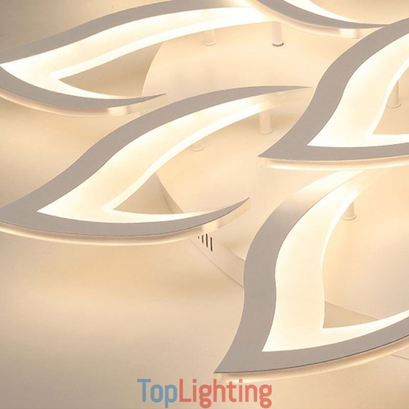 Modern Simple Flush Mount Acrylic Sunflower Shaped Ceiling Light