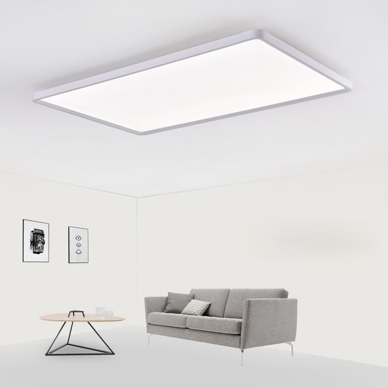 Nordic Panel Light Flush Mount Super Thin Lamp White Ceiling Light