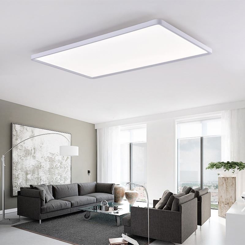 Nordic Panel Light Flush Mount Super Thin Lamp White Ceiling Light