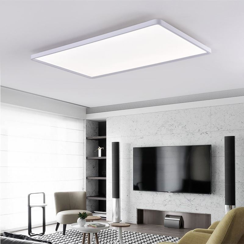 Nordic Panel Light Flush Mount Super Thin Lamp White Ceiling Light