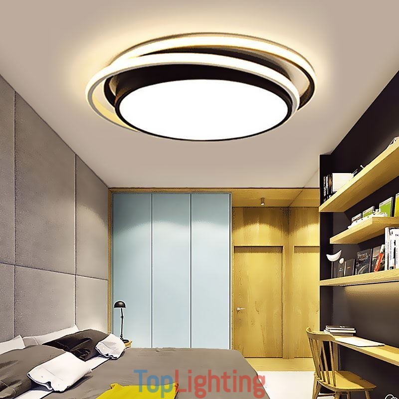 Modern Simple Flush Mount Geometric Ceiling Light Square Frame Lamp Light