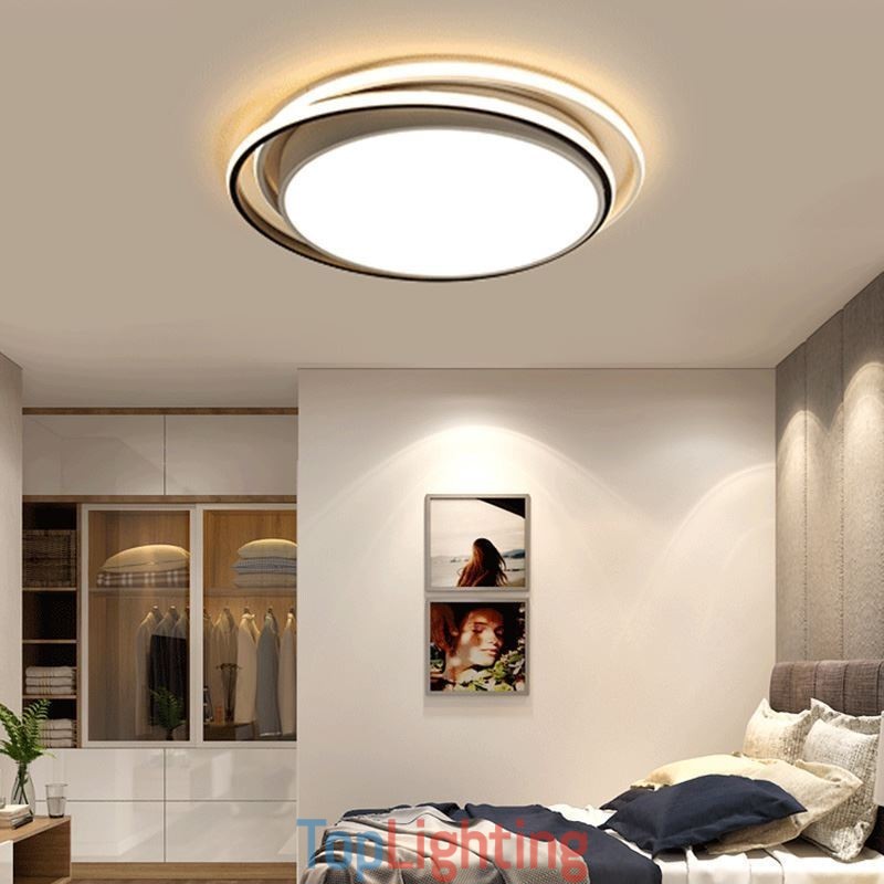 Modern Simple Flush Mount Geometric Ceiling Light Square Frame Lamp Light