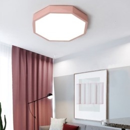 Modern Flush Mount Special Hexagon Design Ceiling Light Ultra Thin Lamp Light