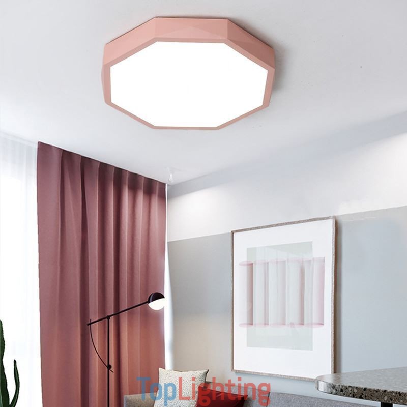 Modern Flush Mount Special Hexagon Design Ceiling Light Ultra Thin Lamp Light