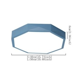 Modern Flush Mount Special Hexagon Design Ceiling Light Ultra Thin Lamp Light