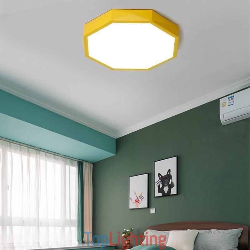 Modern Flush Mount Special Hexagon Design Ceiling Light Ultra Thin Lamp Light