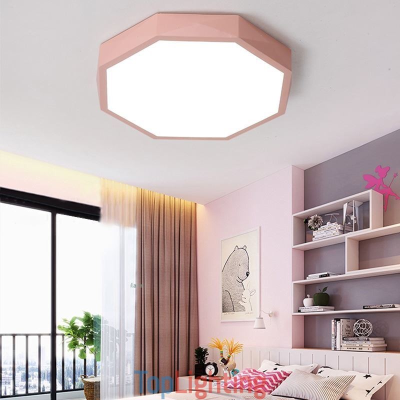 Modern Flush Mount Special Hexagon Design Ceiling Light Ultra Thin Lamp Light