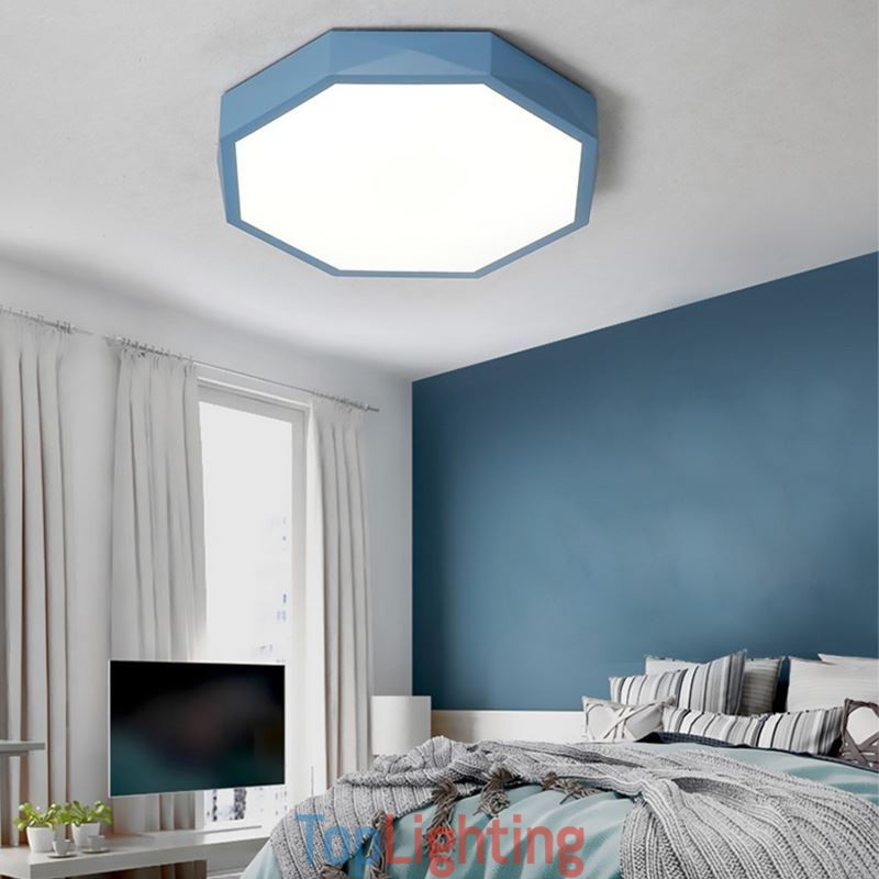 Modern Flush Mount Special Hexagon Design Ceiling Light Ultra Thin Lamp Light