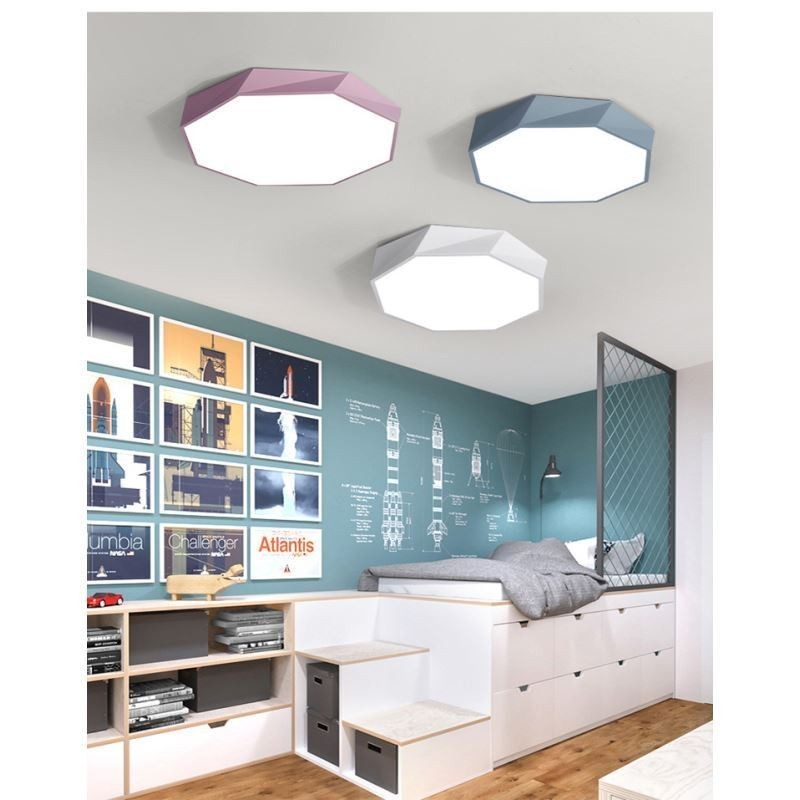 Modern Flush Mount Special Octagon Design Ceiling Light Ultra Thin Lamp Light