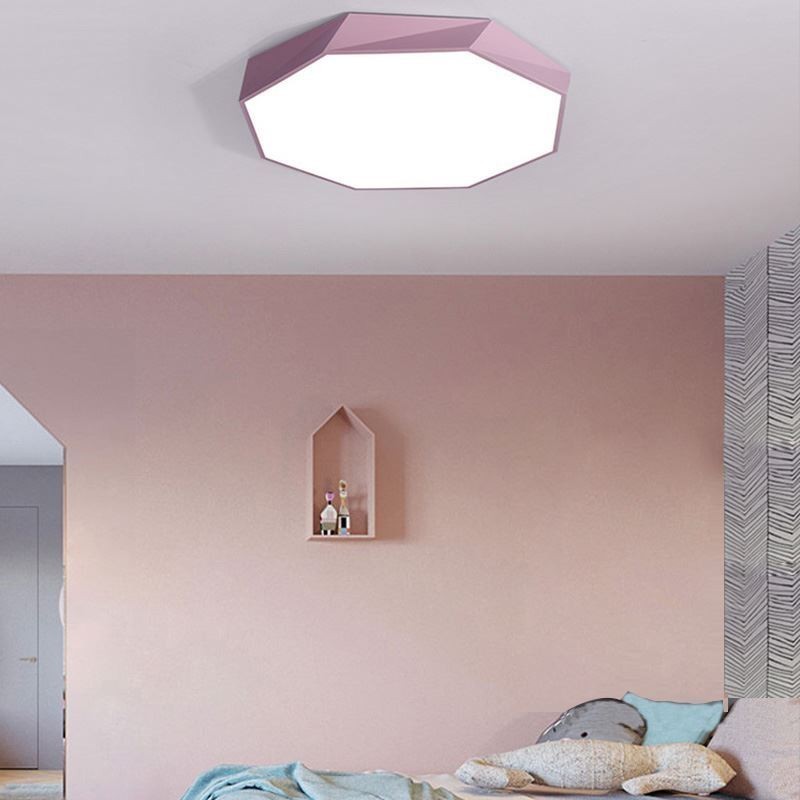 Modern Flush Mount Special Octagon Design Ceiling Light Ultra Thin Lamp Light