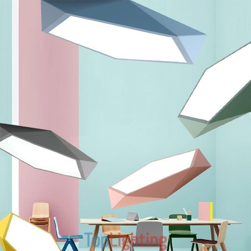Modern Flush Mount Diamond Design Ceiling Light Ultra Thin Home Lighting Light