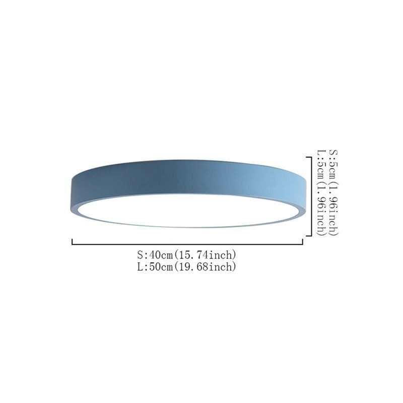 Contemporary Flush Mount Ultra Thin Ceiling Light Round Lamp Light