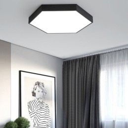 Contemporary Simple Flush Mount Hexagon Ceiling Light