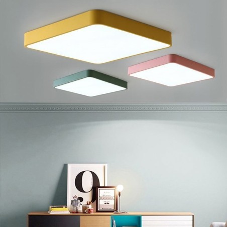 Simlpe Flush Mount Thin Square Light Energy Saving Ceiling Light Simlpe Flush Mount Thin Square Light Energy Saving Ceiling Light