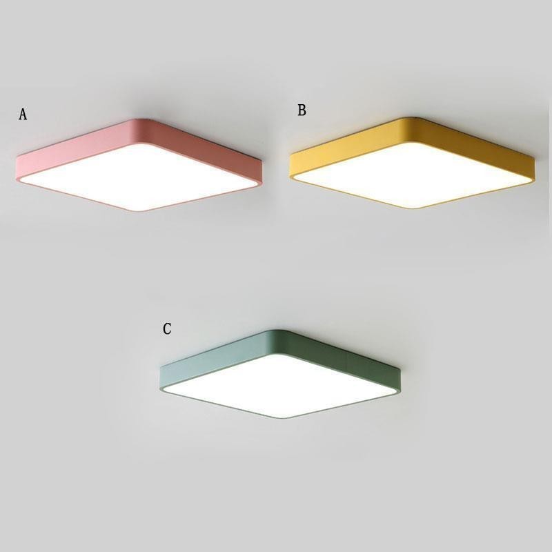 Simlpe Flush Mount Thin Square Light Energy Saving Ceiling Light