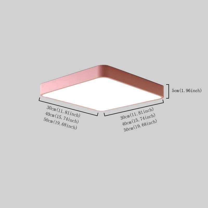 Simlpe Flush Mount Thin Square Light Energy Saving Ceiling Light