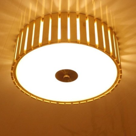 Large Bamboo Flush Mount Chinese Creative Ceiling Light Kid's Lighting