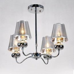 imumModern Contemporary Mini Style Electroplated Metal Chandelier Pendant Light Flush Mount Dining