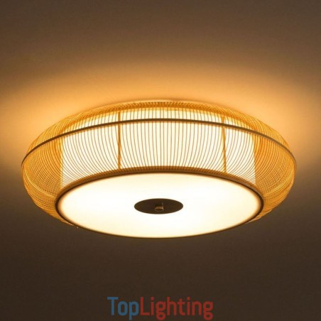 Chinese Special Bamboo Flush Mount Creative Japanese Round Ceiling Light Chinese Special Bamboo Flush Mount Creative Japanese Round Ceiling Light