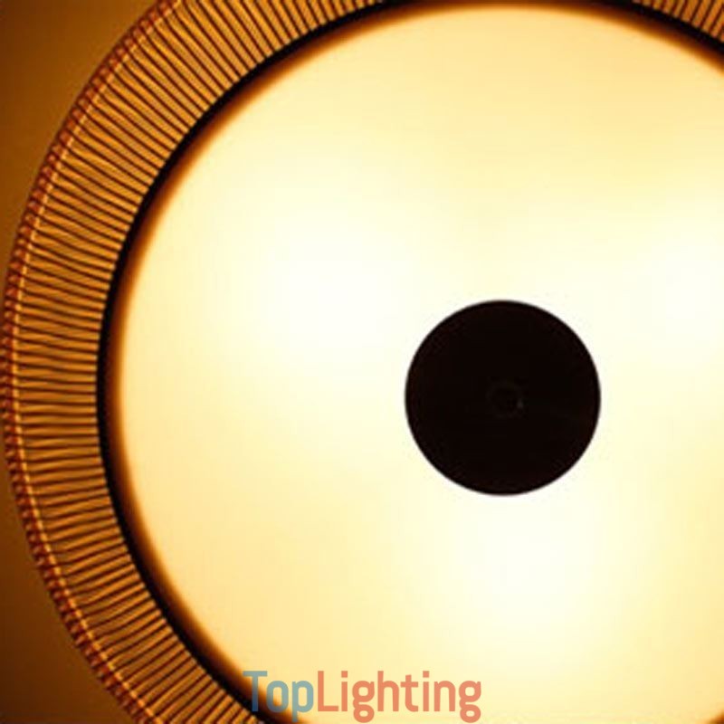 Chinese Special Bamboo Flush Mount Creative Japanese Round Ceiling Light