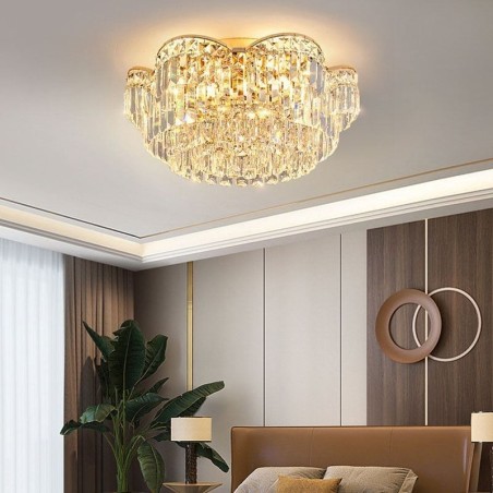 Crystal Flush Mount Luxury Round Crystal Decoration Ceiling Light Crystal Flush Mount Luxury Round Crystal Decoration Ceiling Light