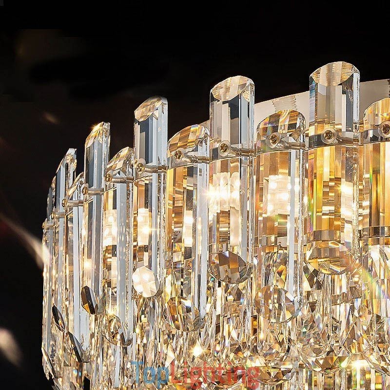 Luxury Crystal Flush Mount Round Crystal Decoration Ceiling Light