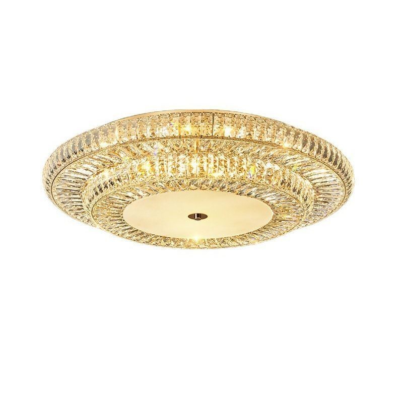 Crystal Flush Mount Round Crystal Decoration Ceiling Light