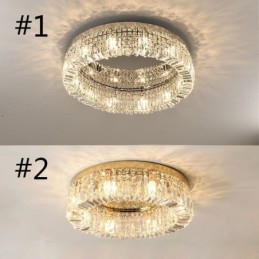 Modern Elegant Ceiling Light Flush Mount Crystal Ceiling Lamp
