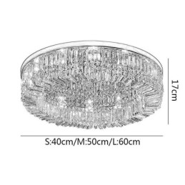 Modern Elegant Ceiling Light Flush Mount Crystal Ceiling Lamp