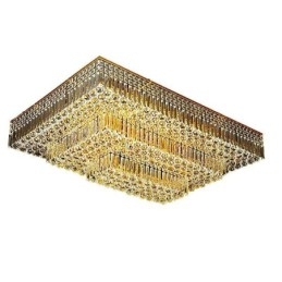 Modern Flush Mount Three Tiers Crystal Chandelier