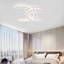 Modern Simple Flush Mount Letter C Acrylic Ceiling Light