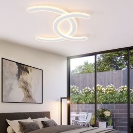 Modern Simple Flush Mount Letter C Acrylic Ceiling Light