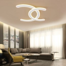 Modern Simple Flush Mount Letter C Acrylic Ceiling Light
