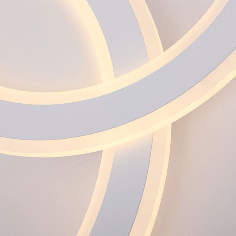 Modern Simple Flush Mount Letter C Acrylic Ceiling Light