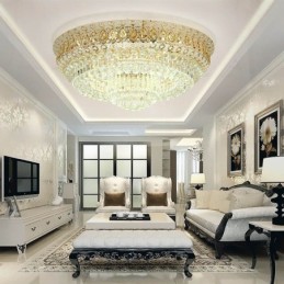 Flush Mount Crystal Modern Simple Ceiling Light Creative Round lighting