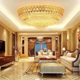 Flush Mount Crystal Modern Simple Ceiling Light Creative Round lighting