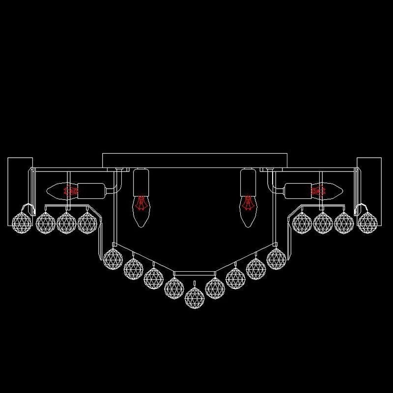 European Flush Mount Crystal Ceiling Light