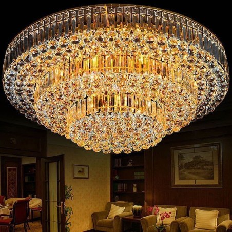 Flush Mount Crystal Ceiling Light European Round Lighting Flush Mount Crystal Ceiling Light European Round Lighting
