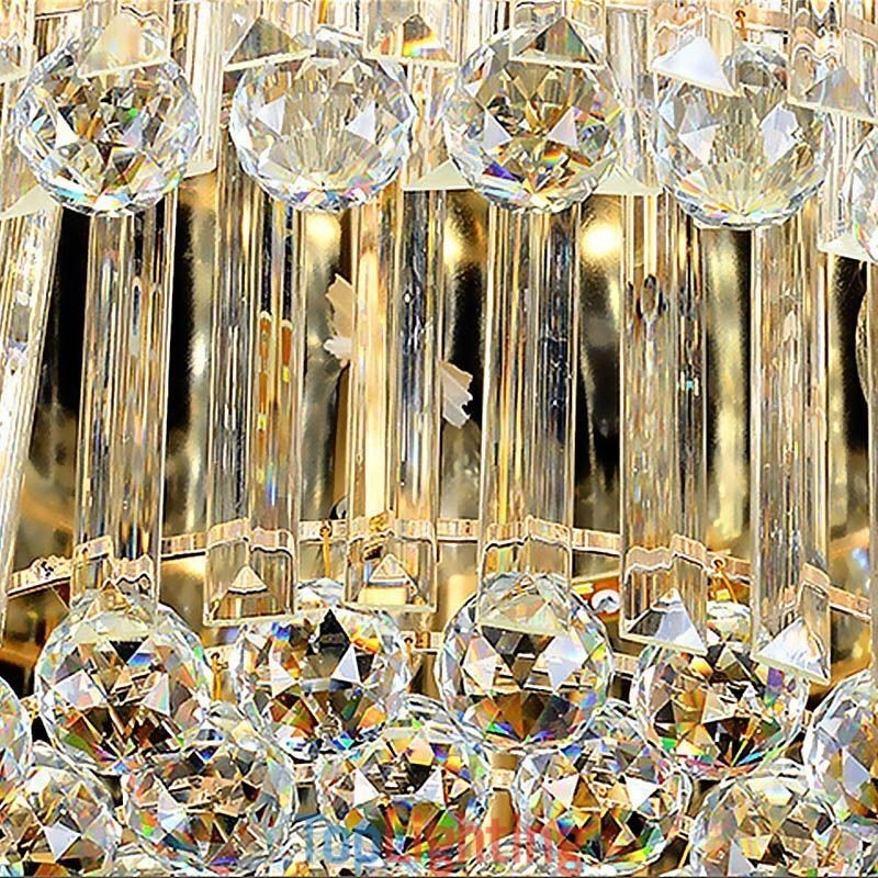 Crystal Ceiling Light Contemporary Simple Round Flush Mount Light Fixture