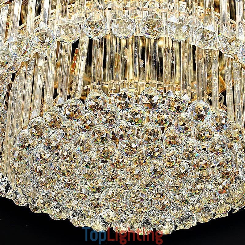 Crystal Ceiling Light Contemporary Simple Round Flush Mount Light Fixture