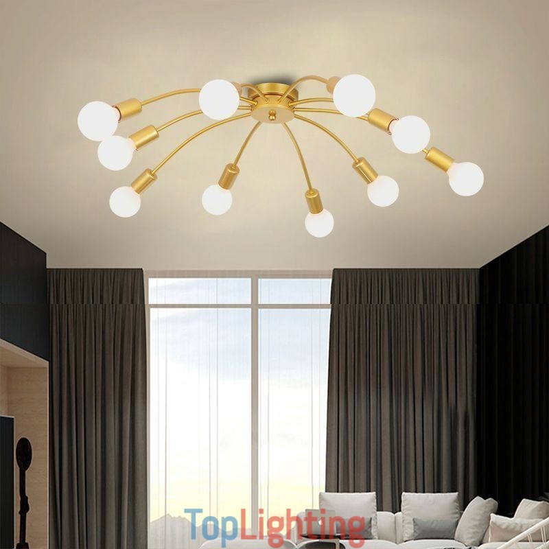Ceiling Spider Lamp Antique Classic Flush Mount Dining Lamp 8 10 Arms