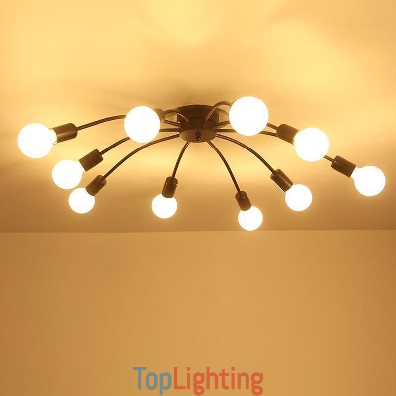 Ceiling Spider Lamp Antique Classic Flush Mount Dining Lamp 8 10 Arms
